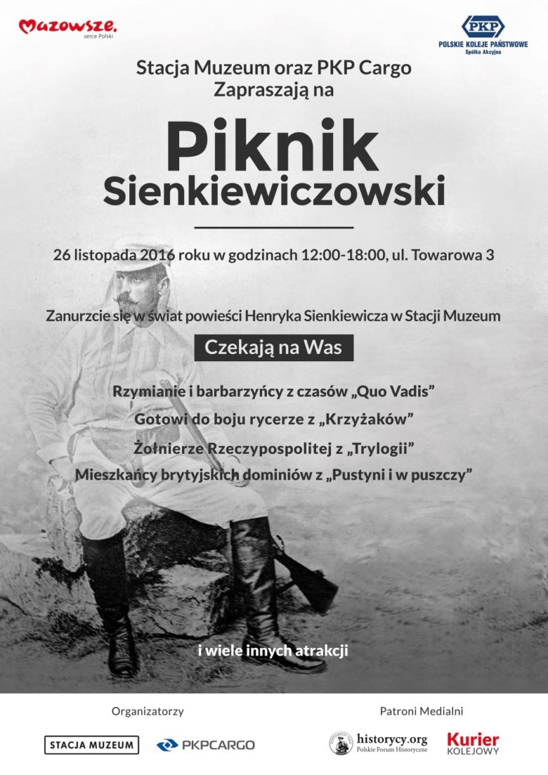 Piknik z noblistą wśród pociągów