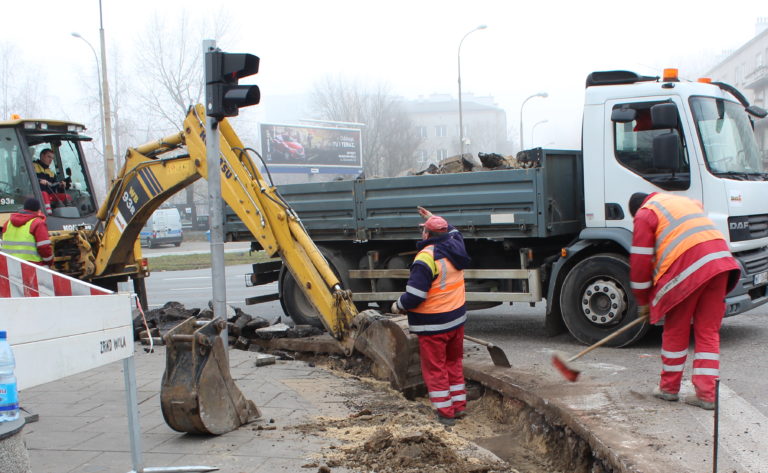 Kolejny etap prac w al. Jana Pawła II