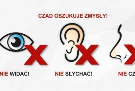 Czad - ostrzeżenie