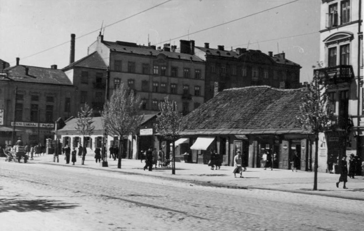 Kamienica Lisowskich w 1938 roku, najwyższa w ciągu budynków. Zdjęcie: Referat Gabarytów
