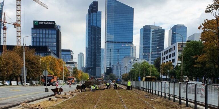 Tramwaj na Kasprzaka – kolejny etap prac