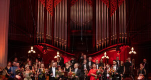 Koncert Noworoczny w sali Filharmonii Narodowej.