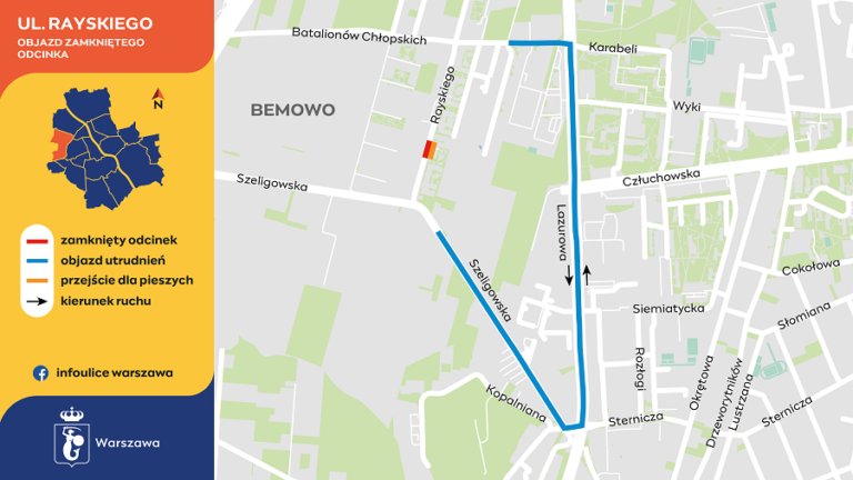 Budowa metra na Bemowo – pierwsze zmiany w ruchu