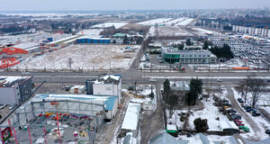 Teren planowanej budowy stacji Metra Karolin - marzec 2023 Fot. Metro Warszawskie