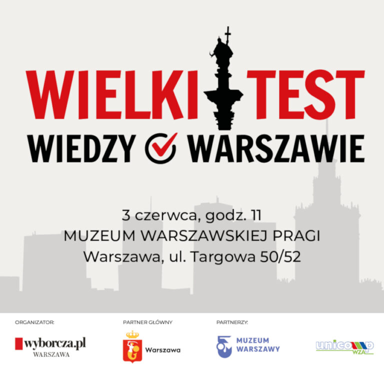 Powraca Wielki Test Wiedzy o Warszawie