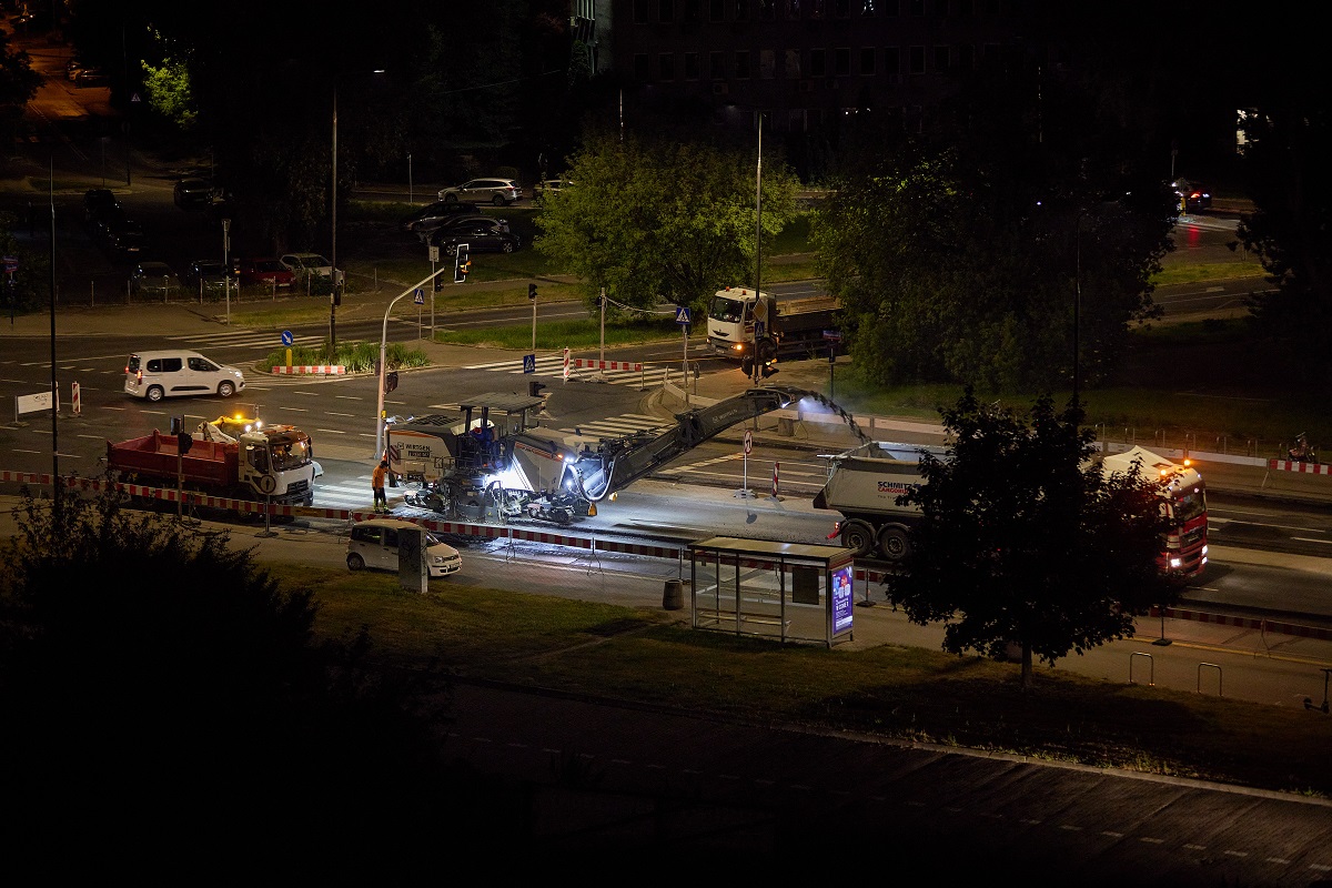 Frezowanie Powązkowskiej  Fot. ZDM Warszawa