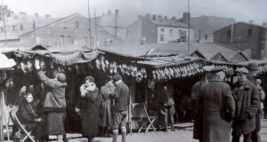 Rok 1935, widok z Okopowej. Fot. Zdjęcie prasowe.