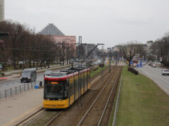 Tramwaj linii 1 Fot. ZTM Warszawa