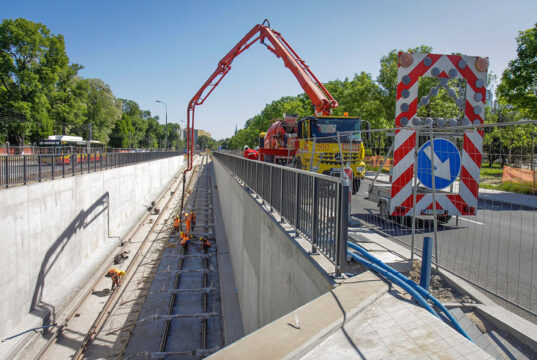 Tramwaj na Kasprzaka lipiec 2023 Fot. Tramwaje Warszawskie