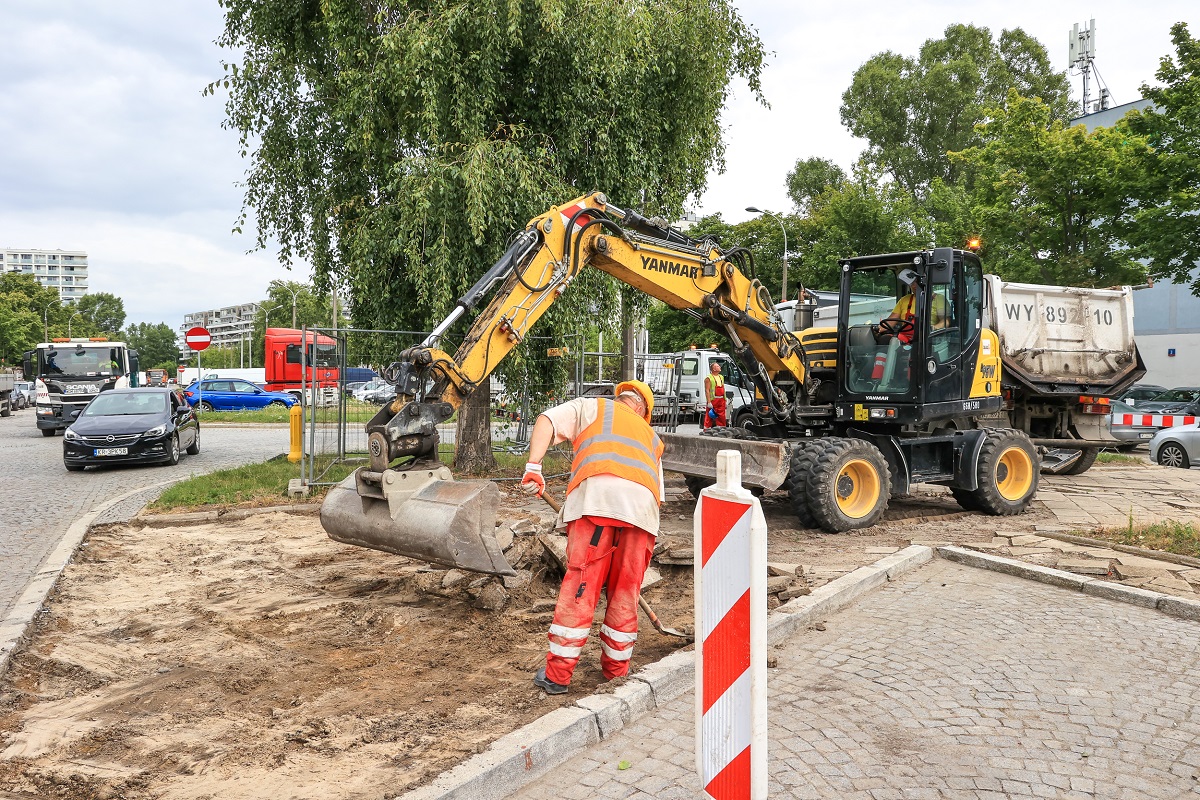 Ulica Ordona początek prac  Fot. S. Pulcyn UM Warszawa