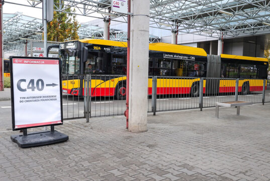 Autobusowa linia C40 Fot. S. Pulcyn UM Warszawa