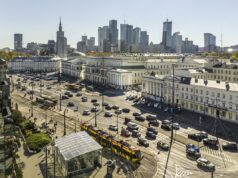 Pl. Bankowy - panorama miasta