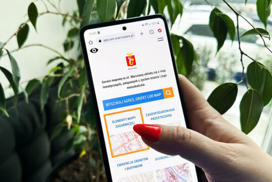 Serwis mapowy Warszawy Fot. E. Lach UM Warszawa