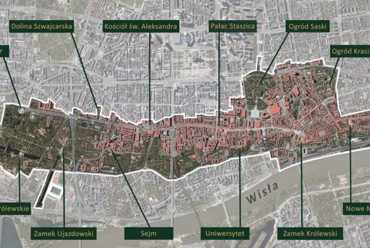 Projektowany park kulturowy Historycznego Centrum Warszawy