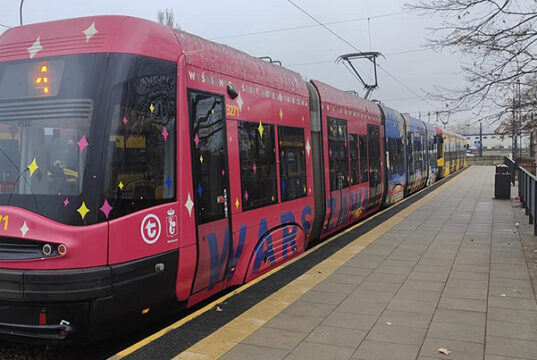 Tramwaj świąteczny 2023 Fot. ZTM Warszawa