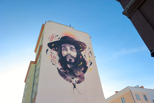 Czesław Niemen - mural na Woli