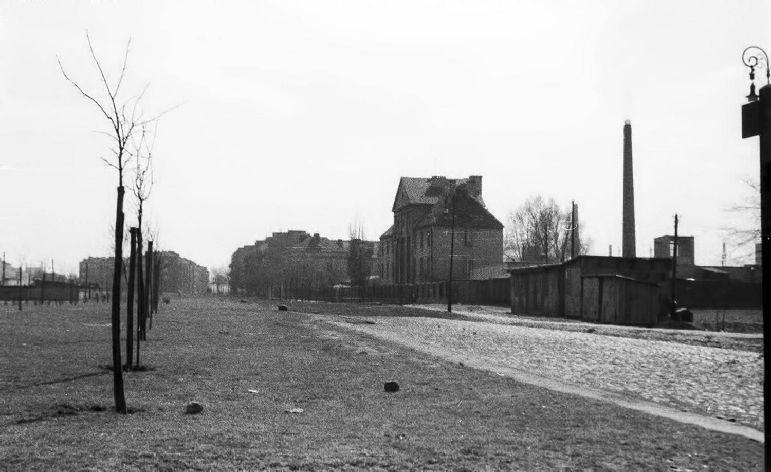 Płocka w kierunku Kasprzaka, lata `60. Fot. NAC