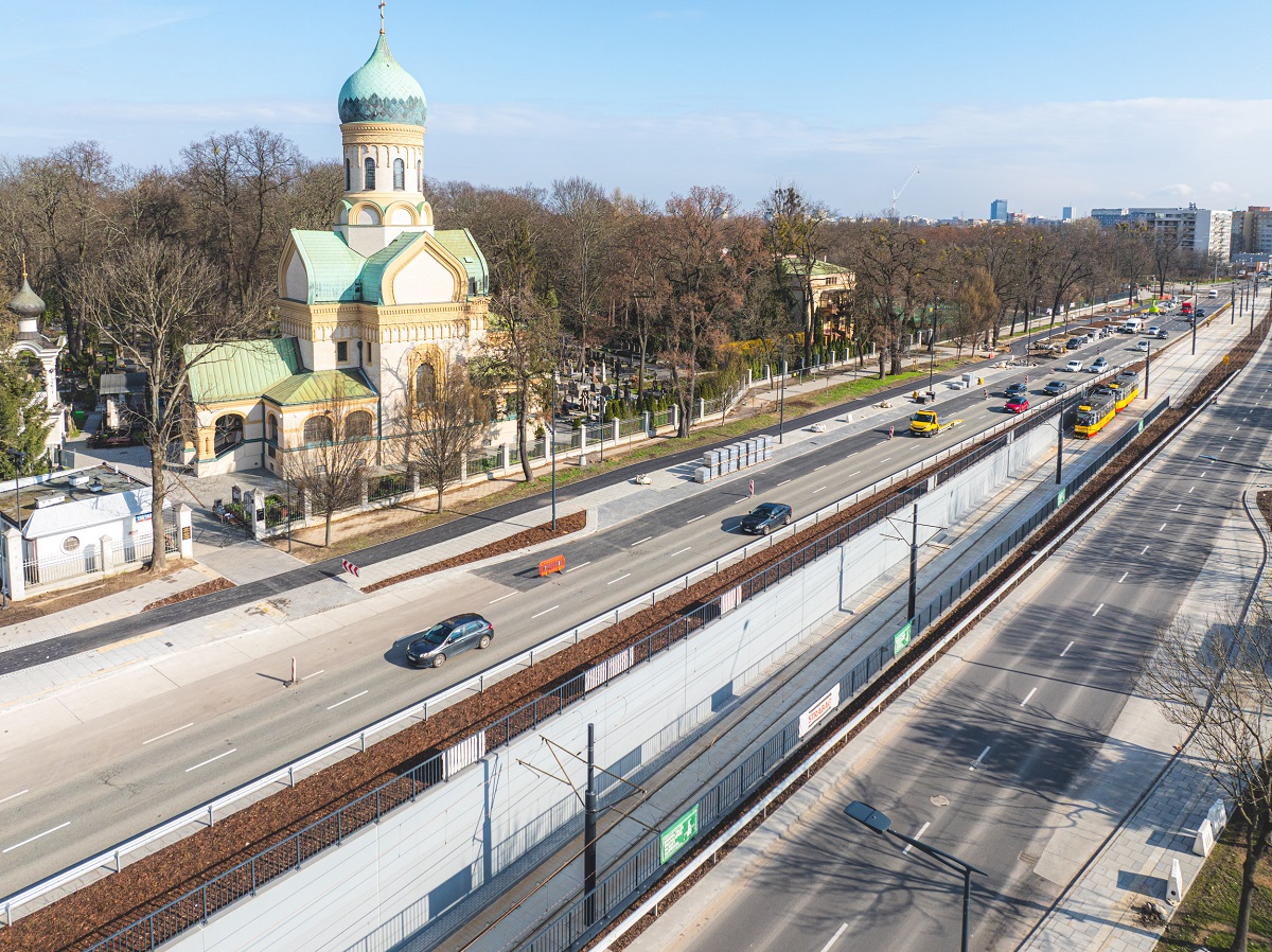 Tramwaje na Wolskiej Fot. C. Warś UM Warszawa